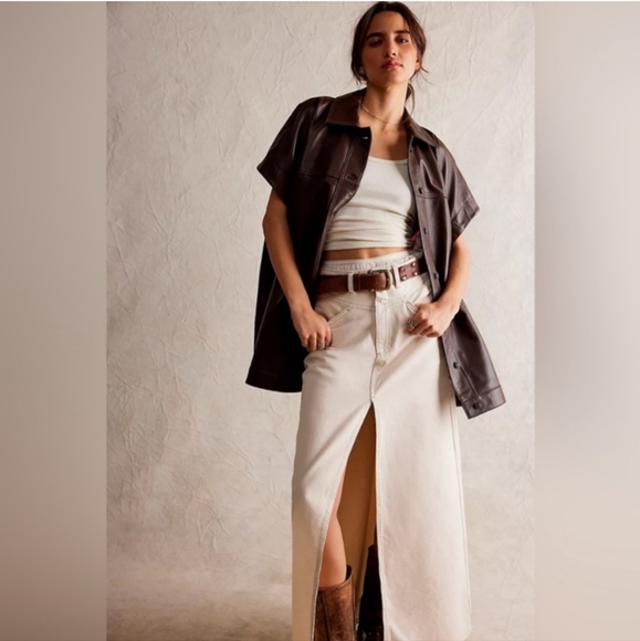 NWT FREE PEOPLE COME AA YOU ARE MAXI SKIRT- SIZE 12 - Picture 3 of 4
